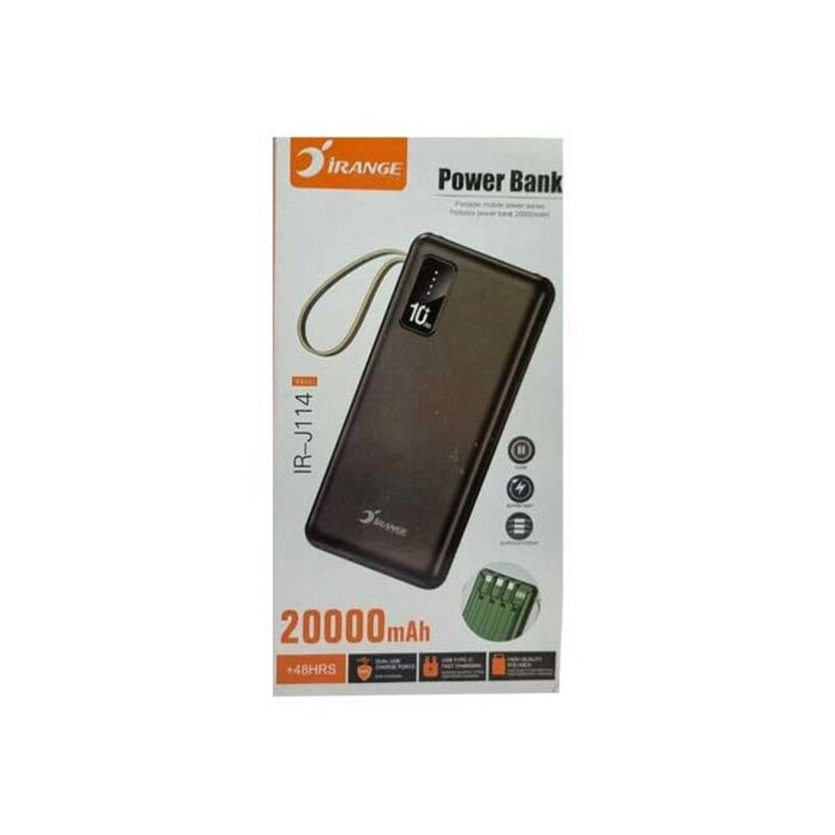 پاوربانک آیرنج ظرفیت 20000مدل iRANGE No.IR-J114