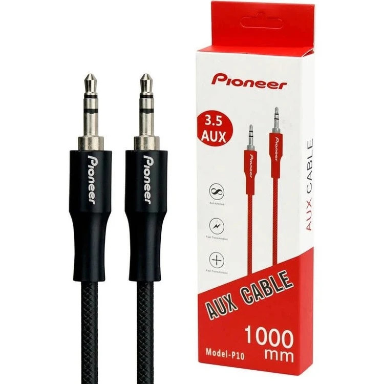کابل AUX پایونر مدل P10 طول 1 متر دوخط