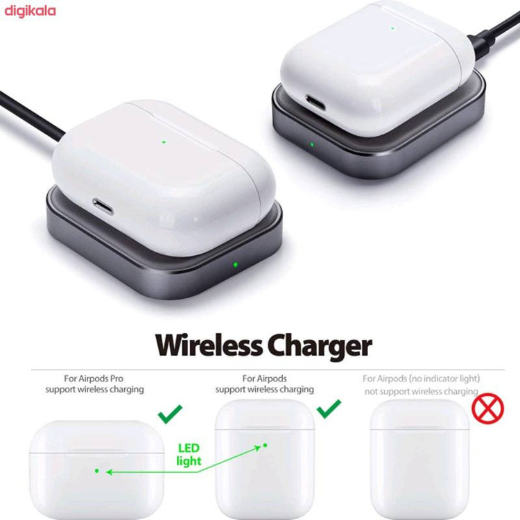 هندزفری بلوتوثی مدل AIRPOD PRO 2 کپی شارژر وایرلس فعال گیرید A