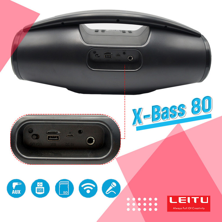 اسپیکر بلوتوثی قابل حمل لیتو مدل X-BASS 80