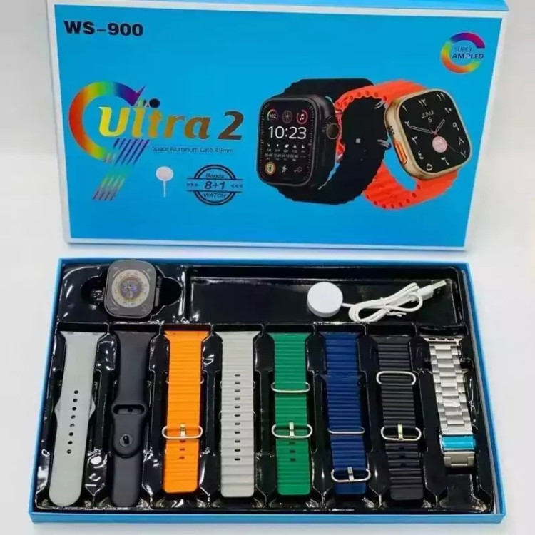 ساعت هوشمند 9بند WS-900 ultra2جدید صفحه نمایش super amoled