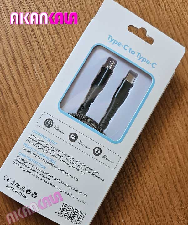 کابل شارژر C TO C برزنتی JKX-B98 ضد برش