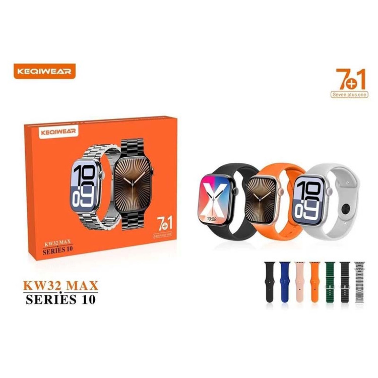 ساعت هوشمند کیکویر مدل KW32 Max با 7 بند