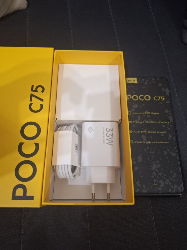 گوشی موبایل استوک شیائومی مدل Poco C75 دو سیم کارت ظرفیت 256 گیگابایت و رم 8 گیگابایت